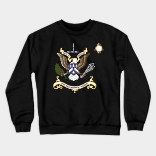 Regimental Colors - 1st Bn - 58th Infantry Regimental Colors wo Flag - V1 Crewneck Sweatshirt